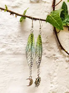 Fairy Wings Star Pendant Earrings, Vintage Style, Goblin Wind, Country Forest, Witch Wind, Starry Sky, Women's Jewelry