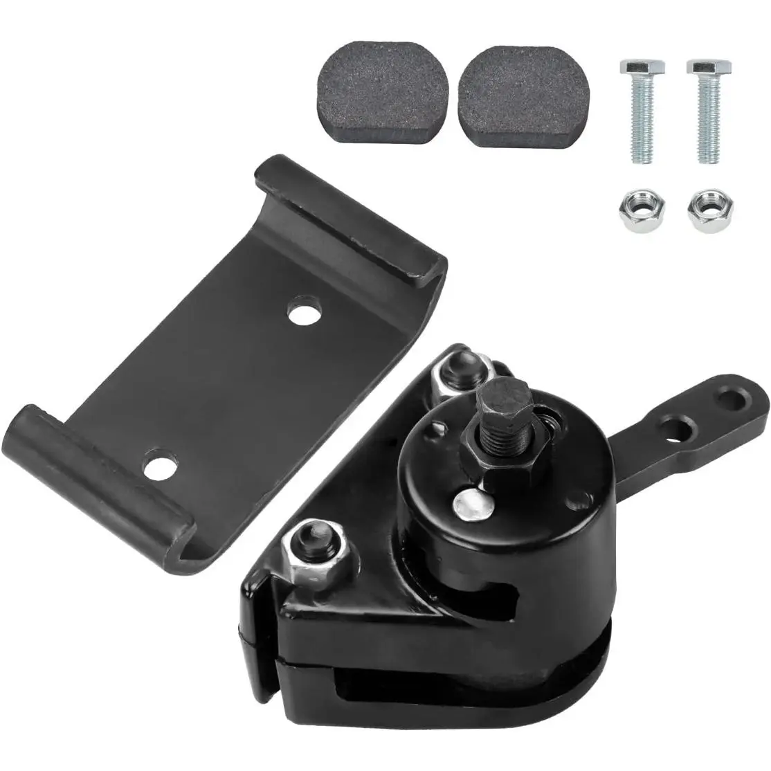 Heavy Duty Go Kart Mechanical Brake Caliper & Bracket Kit (Includes Brackets) - High Compatibility with Predator 212cc, 196cc, 6.5hp, GX160, Manco 9598, 9597, ASW, Bristers, Airheart MB-1, Yerf-Dog, Carter, Murray Drift Trike Go Cart Parts with Pads