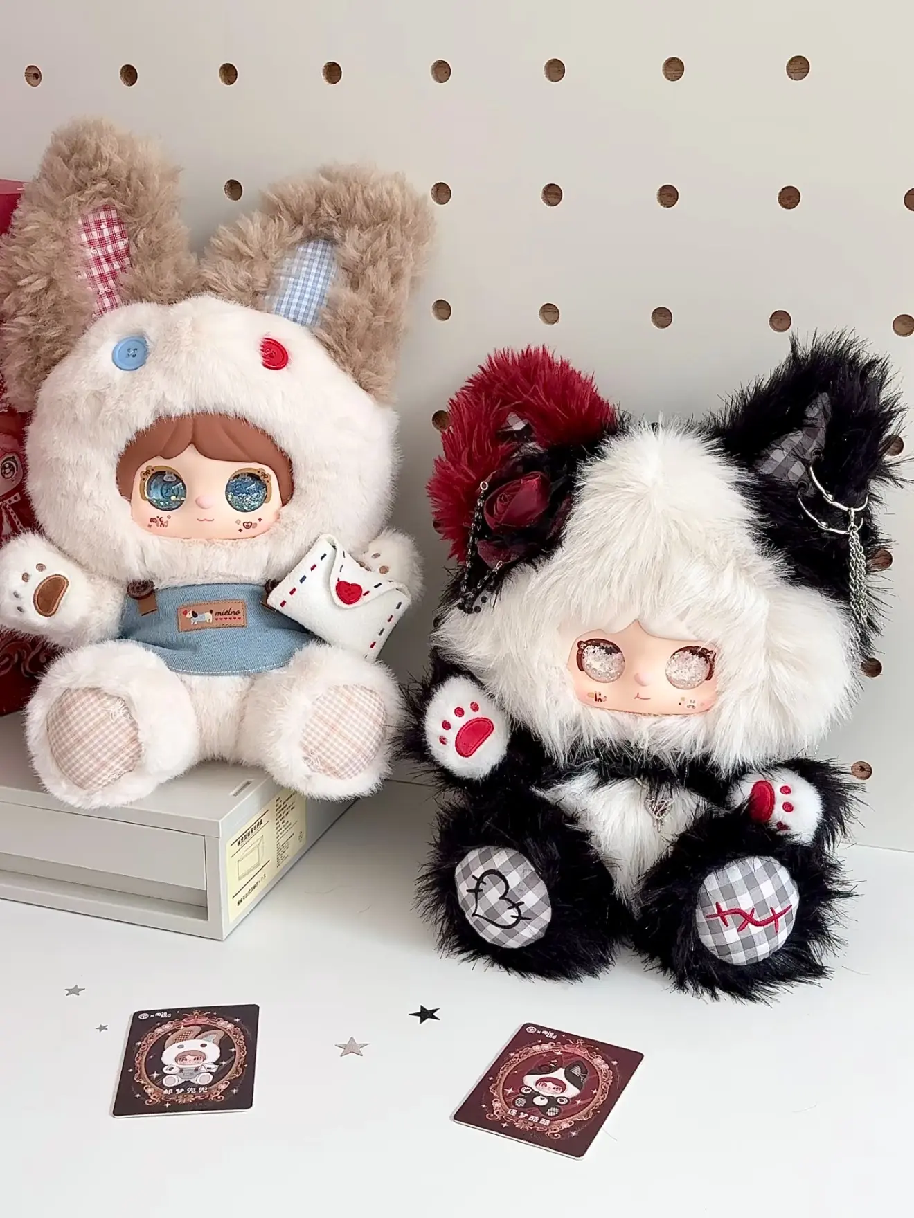 CN-MIilno 800% v3  half-awake daylight series Mystery Boxes Bag Pendant Bunny Plush Dolls Soft Collectibles