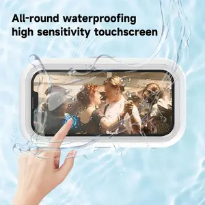 360° Waterproof Phone Holder for Every Bathroom！Say Goodbye to Boring Showers – Full Control, No Splashes! Adjustable Stand Transparent Android