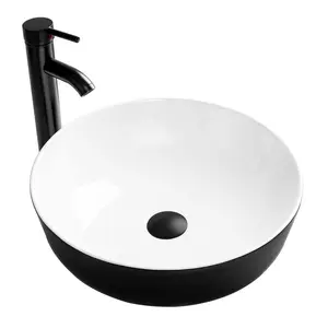 Black & White Ceramic Vessel Sink BG10
