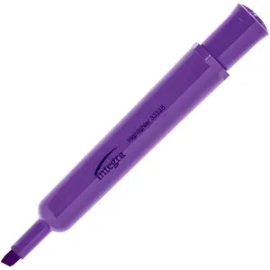 Integra  Integra Chisel Tip Desk Highlighter - Fluorescent Purple