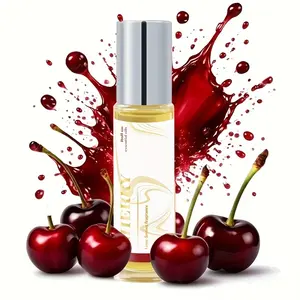 2Pcs Cherry Women's Pheromone Perfume - Roll On Bottle Parfum Floral Perfume Oil Aromatic Fruity Fragrance Floral & Fruity Gourmand Scent, Vanilla, Caramel, Pistachio Notes, Enhances Confidence & Charm