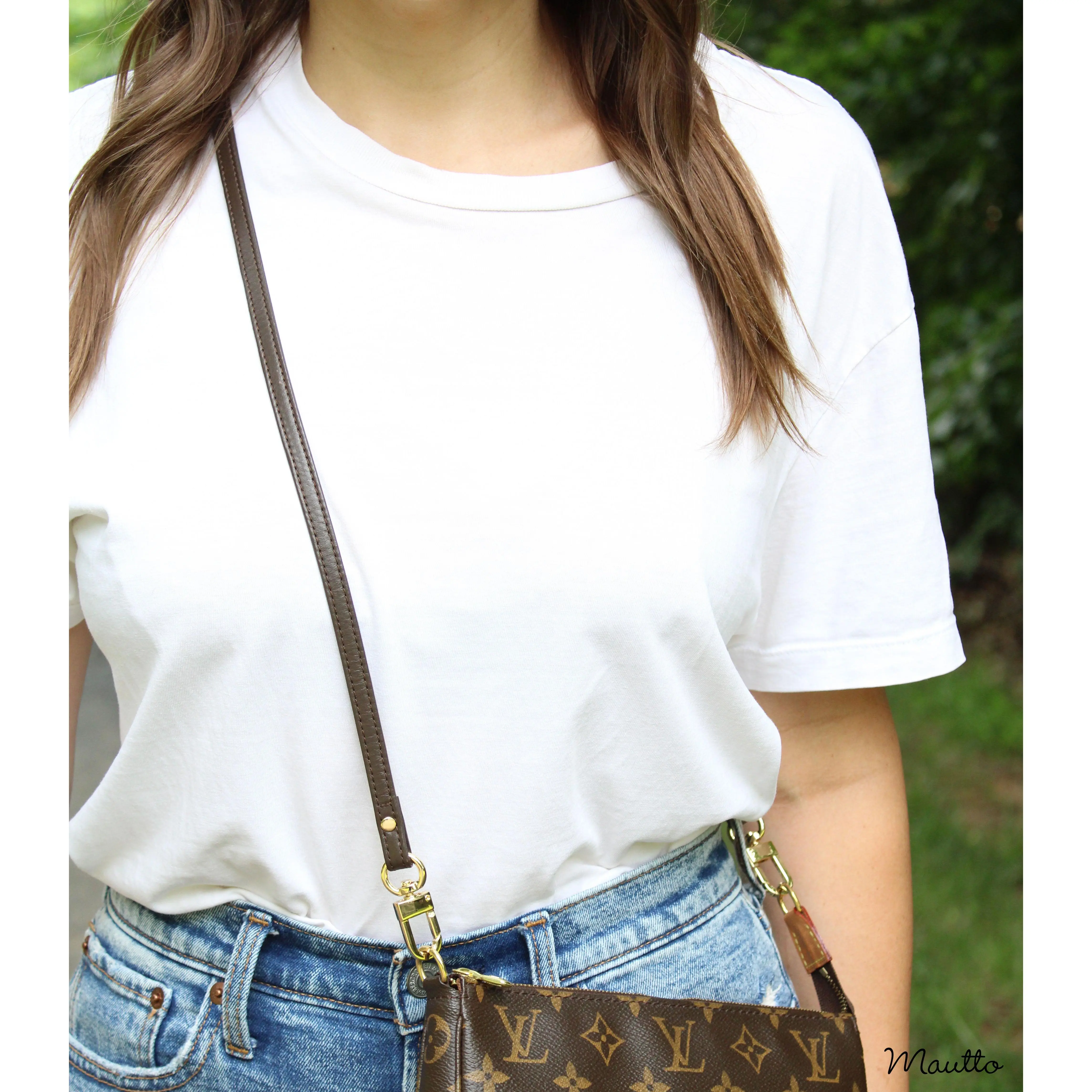 Extra Petite Crossbody Leather Strap - 3/8 inch (9mm) Wide - 3 Length Options Extra Petite Crossbody Leather Strap - 3/8 inch (9mm) Wide - 3 Length Options