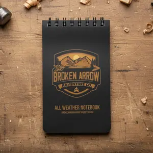 Broken Arrow Adventure Co. All Weather Notebook - 3 Pack, 3" x 5" Waterproof Field Notes, Durable Tear-Resistant, Ideal for Outdoor Use