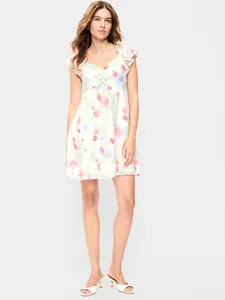 Old Navy Women's Flutter-Sleeve Fit & Flare Mini Dress Old Navy Women's Flutter-Sleeve Fit & Flare Mini Dress