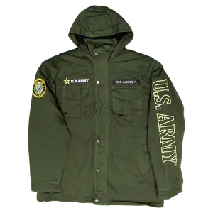 U.S Army Hooded Canvas Jacket Cotton Menswear