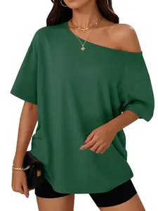 2026 Oversized Off Shoulder Tee