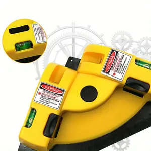 1PC 90-Degree vertical and horizontal line projection square leveling instrument with right angles, self-leveling for precise right-angle measurement, floor installation auxiliary tools