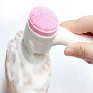 2 In 1 Cleansing Brush  Skin care tools facial cleansing  2In1 face cleaning brush makeup removal scrub brush Silicone Deep Cleansing