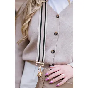 Evie Striped Adjustable Bag Strap