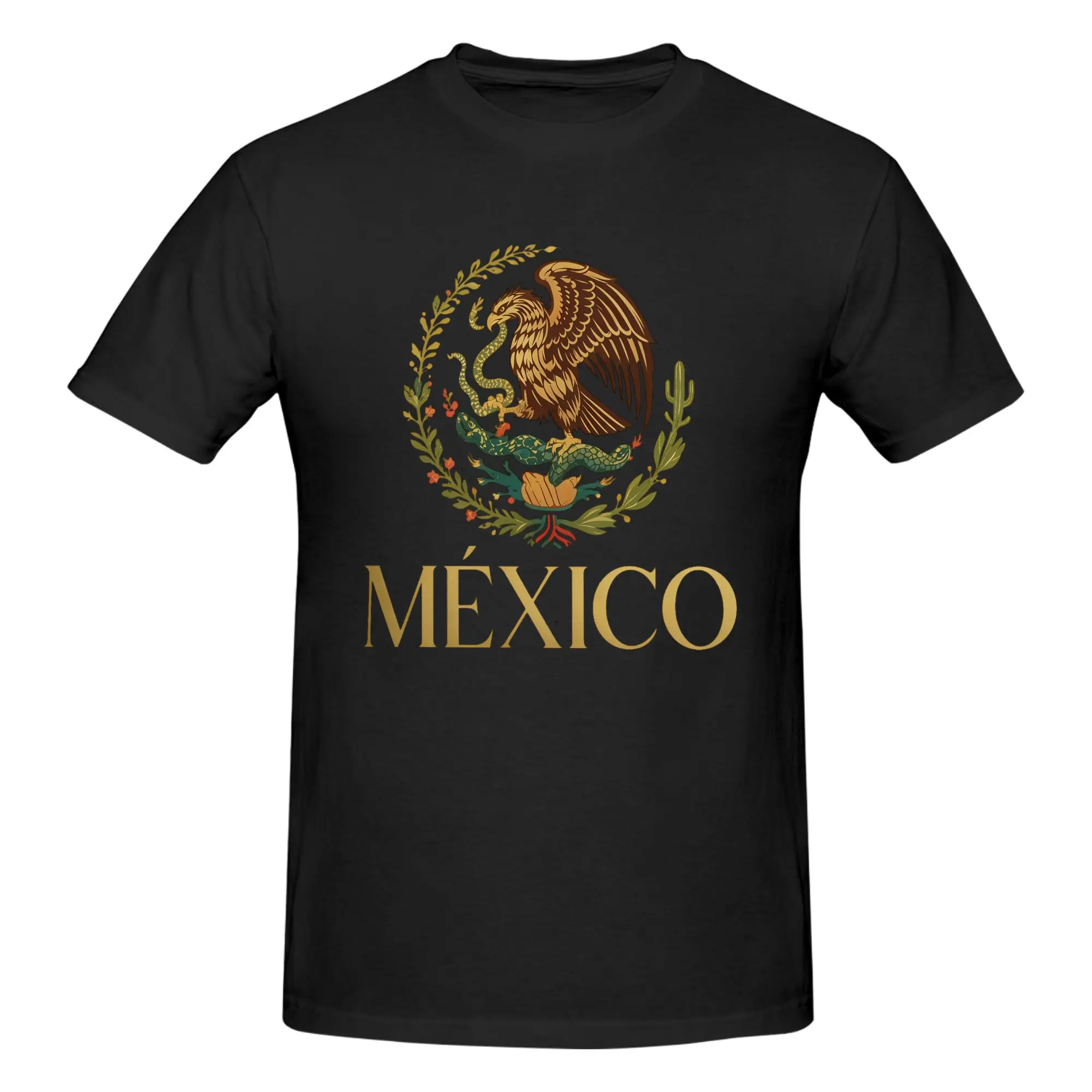 Men's Mexican Pride Eagle T-Shirt - 100% Cotton Vintage Print Soft Casual Daily Tee