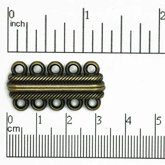 32mm x 17mm Magnetic 5 loop Clasp Sold by the Piece - CL/MC9