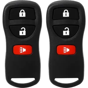 Keyless Entry Remote Control: Car Key Fob Compatible with Infiniti Nissan Armada Frontier Murano Pathfinder Quest Sentra Titan Versa Xterra| FX35 FX45 QX4 Replacement for KBRASTU15 (2 Pack)