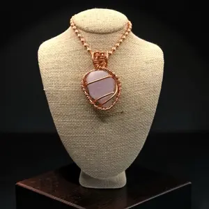 Juma CopprKing Gemstone Kunzite 24” Copper Necklace