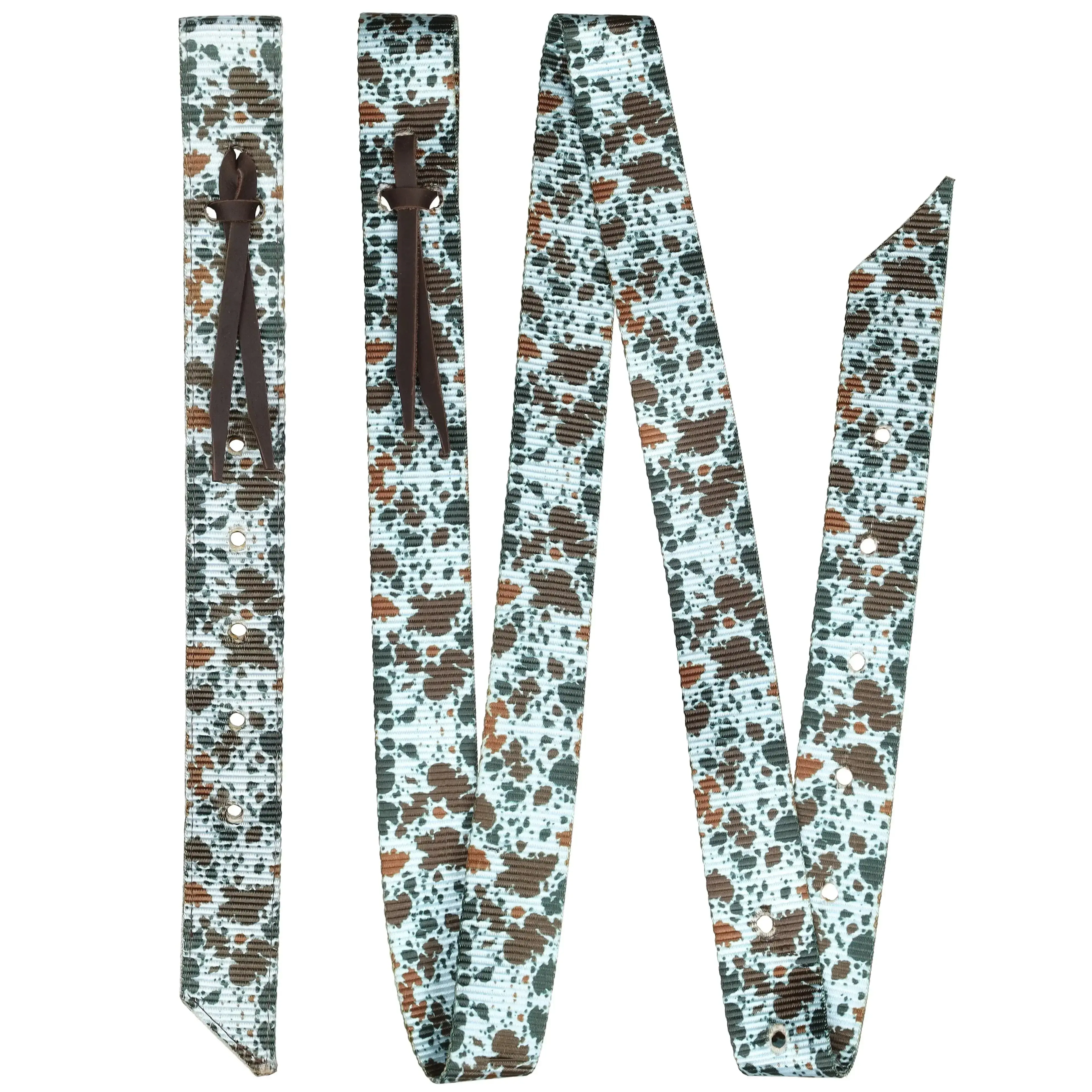Powder Blue Longhorn Nylon Tie Strap and Off Billet Set