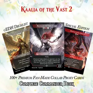 ️ KAALIA OF THE VAST 2 MTG PROXY COMMANDER DECK – PREMIUM COLLECTOR SET 113+ Cards