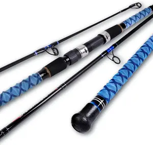 Surf Spinning Fishing Rod Carbon Travel Surf Rod 2 count/3 /4  Spinning Fishing Rod 9'/10'/11'/12'/15'
