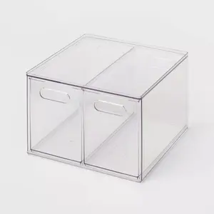 All Purpose 2 Drawer Storage Clear