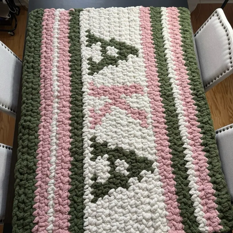 AKA Themed Crochet Blanket AKA Themed Crochet Blanket