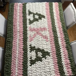 AKA Themed Crochet Blanket
