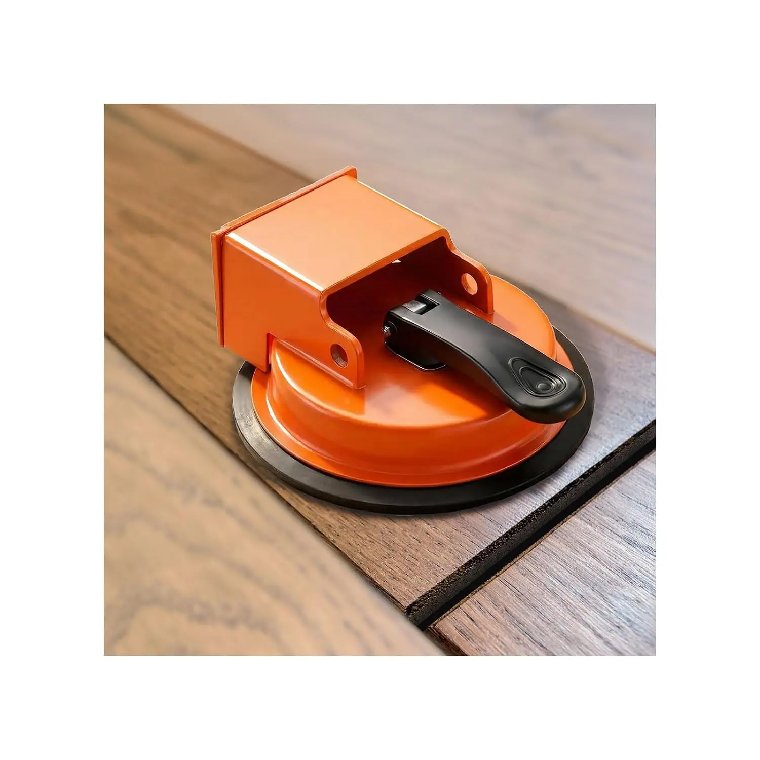 Heavy-Duty Floor Gap Fixer Tool Kit for DIY Home Projects, Strong Suction Cup Gap Puller, 2 Reusable Pads, Rubber Mallet, Aluminum Alloy Handle, No Glue/No Nails/No Damage, Safe for Laminate Vinyl Hardwood Floors, Saves Contractor Bills
