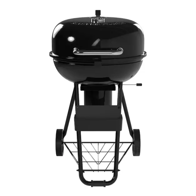 Master Forge Medium Charcoal Kettle Grill - 540 Sq In, 22.17 In Black Porcelain Coated, Adjustable Temp Vents, Spacious Cooking Surface, Durable Construction, Lid for Backyard BBQ, Camping