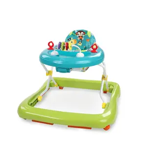 Baby Activity Walker Safari Theme Foldable with Toy Play Easy Storage 6 Months+