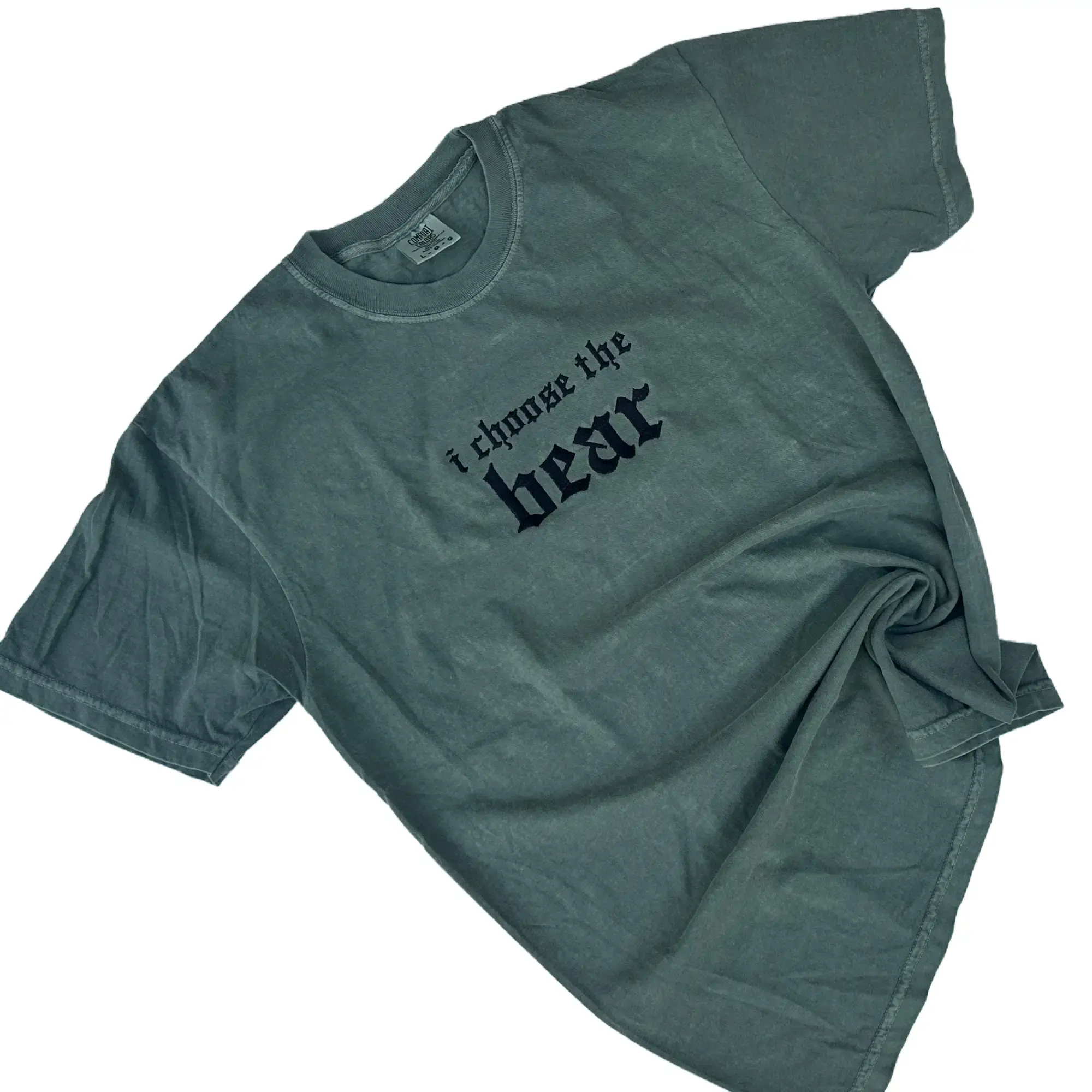 Comfort Colors - I Choose The Bear Embroidered T-shirt