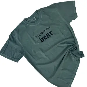 Comfort Colors - I Choose The Bear Embroidered T-shirt