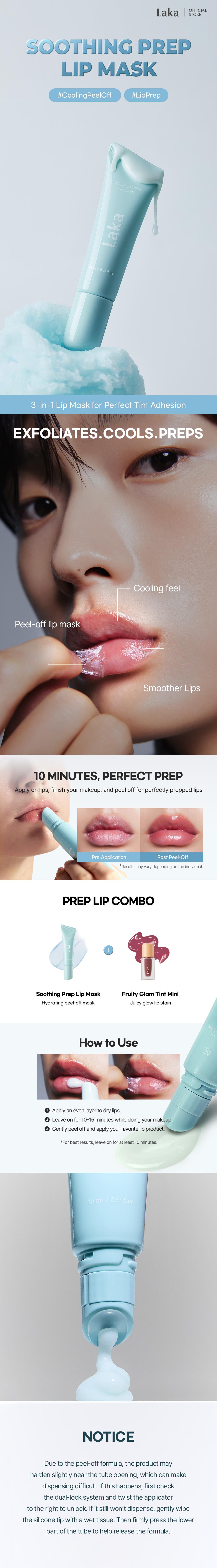 [Laka] Prep Lip Mask & Mini Fruity Tint Duo