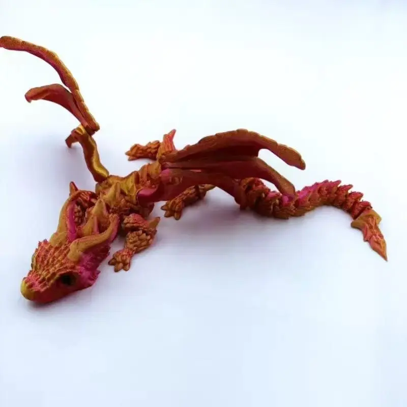 30Cm silk red gold