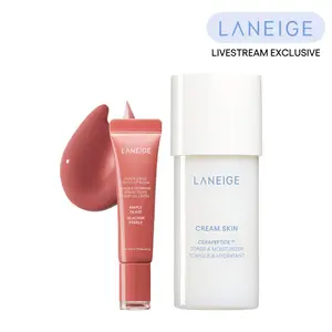 Laneige Skin & Lip Hydration Set, Cream Skin Toner + Glaze Craze