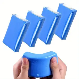 4 Pcs 3.53oz Clay Bar Car Detailing Clay, Auto Blue Detailing Magic Clay Bars Cleaner With Washing And Adsorption Capacity For Car, Glass, Vehicles, Car Detailing Accessories, Car Wash Accessory