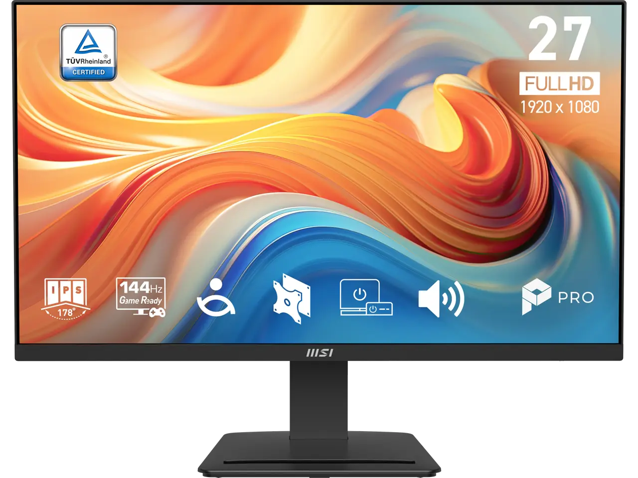 MSI 27 inch Full HD 144Hz IPS 1ms Built-in Speakers FHD Computer Monitor for both work and gaming PRO MP273 E14A MSI 27 inch Full HD 144Hz IPS 1ms Built-in Speakers FHD Computer Monitor for both work and gaming PRO MP273 E14A