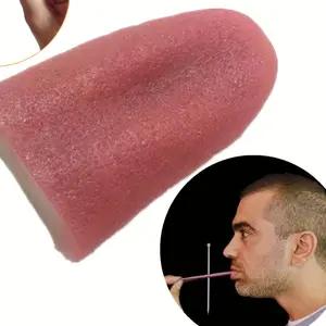 Realistic Fake Tongue Prop |   Funny Halloween Prank, Hand Washable, Plastic Material for Masquerade Costumes