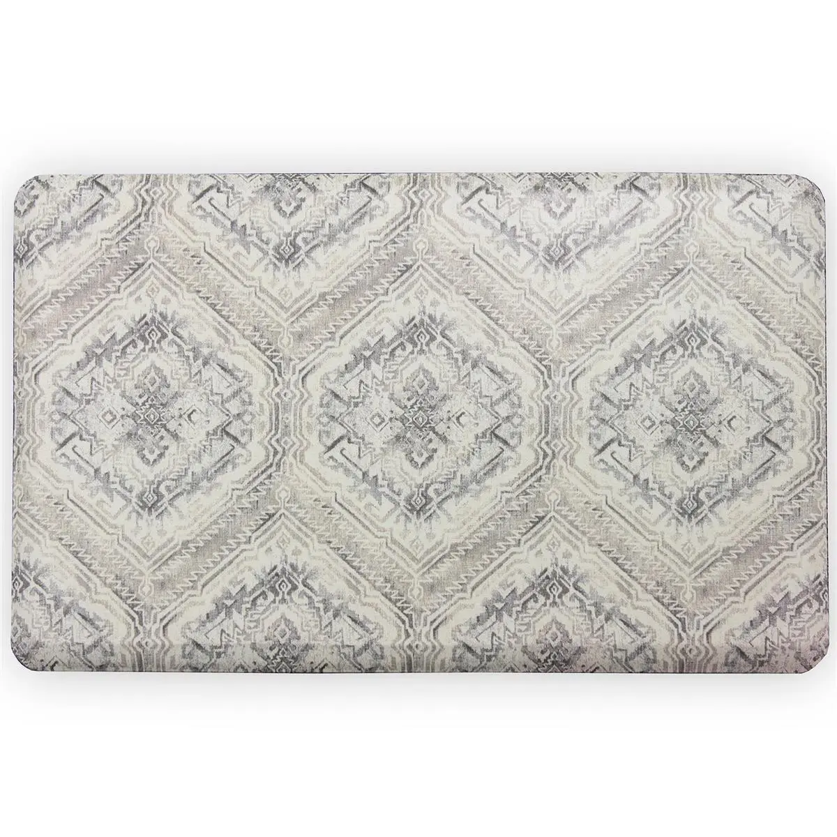 212 MAIN Harper Anti-Fatigue Patterned Non-Slip Mat - 32x20 in Classic Ogee Pattern, PVC, Phthalate & Formaldehyde Free for Kitchens, Indoor Use, 32X20 Inch, Padded Mats, Patterned Non-Slip Mats