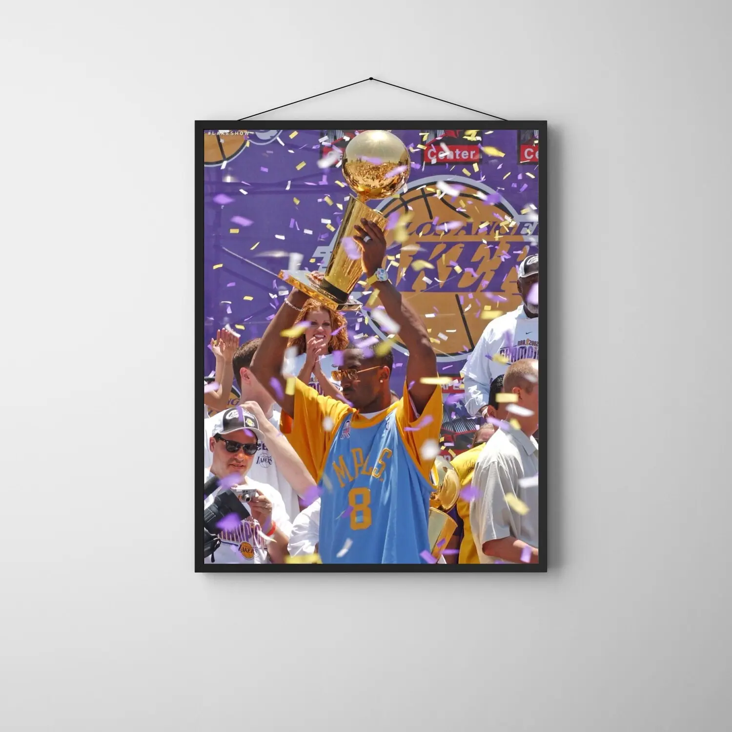Kobe Bryant Poster Champion Wall Art, Mamba Mentality Print Legend Decor, Basketball Motivation Artwork