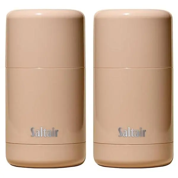 Saltair Skincare Deodorant | Aluminum-Free Stick | Santal Bloom, 2 Pack | Zinc-and-BHA blend for fresh-feeling underarms, clear glide-on application, reusable casing, and easy routines