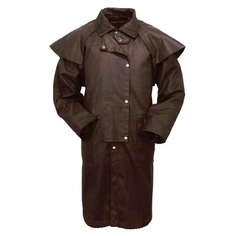 Full Length Waterproof Oilskin Duster Brown or Black Full Length Waterproof Oilskin Duster Brown or Black