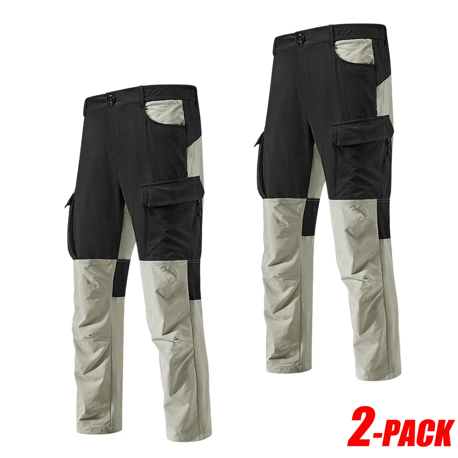 2-PCS-Khaki+Khaki