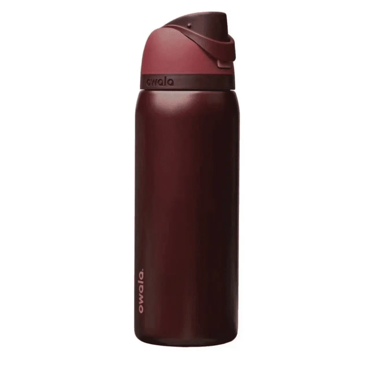 Owala 32oz Black Cherry FreeSip Water Bottle, Insulated Stainless Steel Sports Bottle, Leakproof Reusable Travel Flask, Double Wall Vacuum Tumbler, Gym Hiking Hydration Bottle, Gift for Her & Him