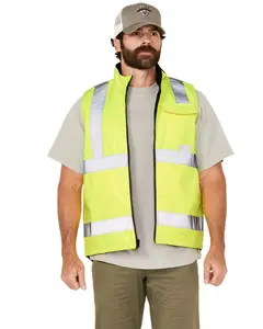 Hawx Men's Hi-Vis Safety Vest - Hhvfa2410-Ylw