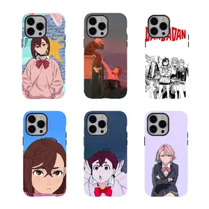 [No magnetic]  Danddddadan Anime Girl Phone Case,Cute Japanese Manga Aesthetic durable phone Cover,for iPhone 17 16 15 14 13 12 11 8 7 for Samsung Series,Shockproof Protective Dual-Layer design phone case,trending phone Cover,perfect gift for fans
