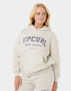 RIP CURL Varsity Sports Womens Oversized Hoodie