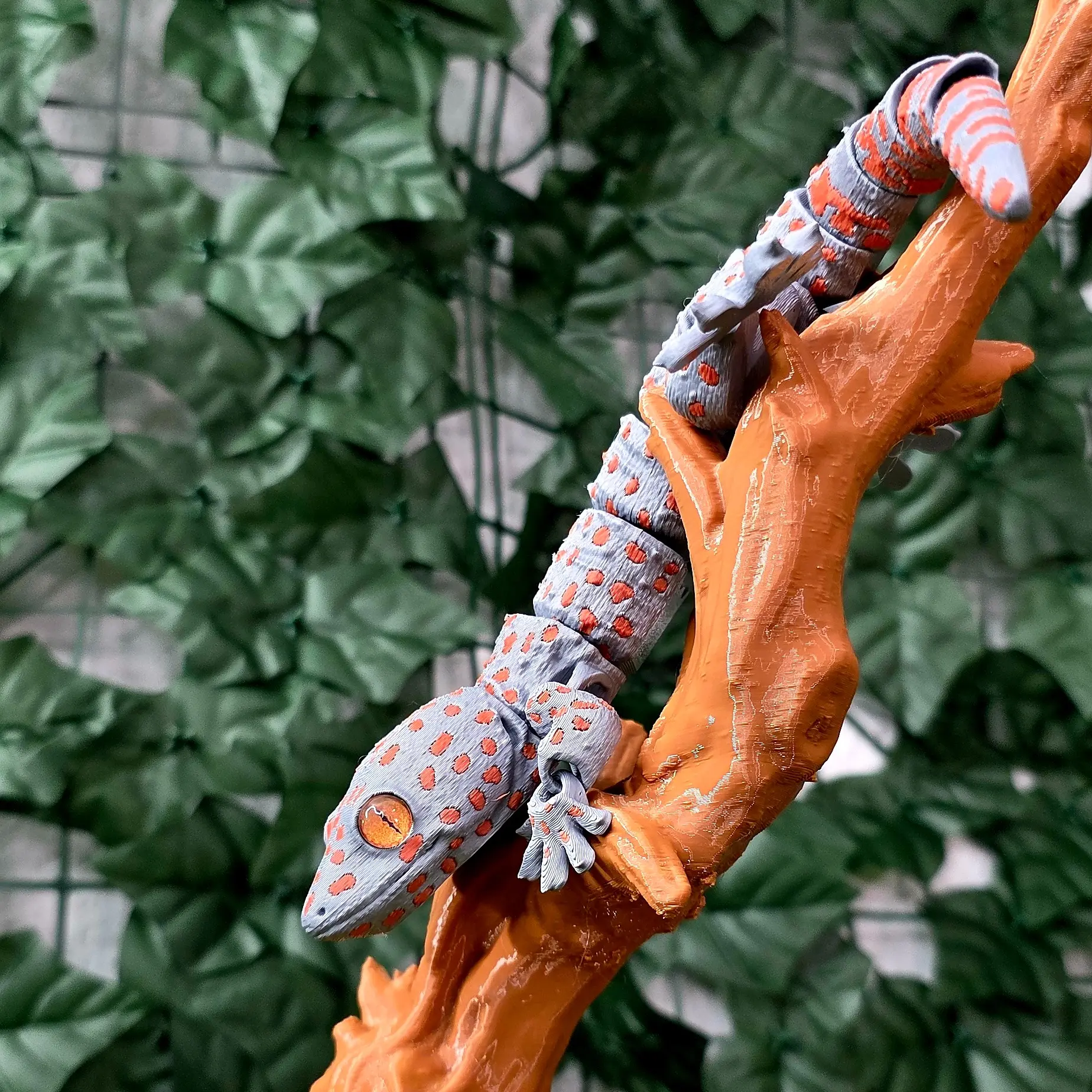 Collectible Realistic Tokay Gecko Desk Pet Reptile