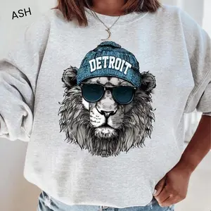 [Sale off up to 50%] Vintage Detroit Sweatshirt, Football Spirit Shirt, Woman Crewneck Sport Gear, Unisex Fan Apparel, streetwear graphic tee