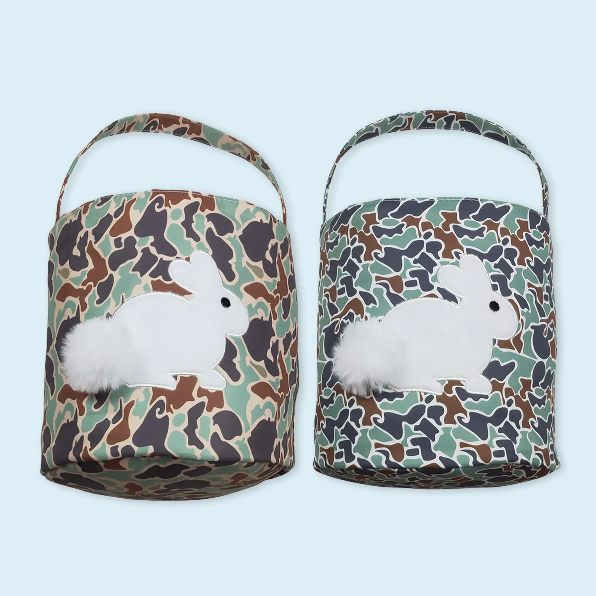 Baby kids Easter rabbit camouflage basket bag Baby kids Easter rabbit camouflage basket bag