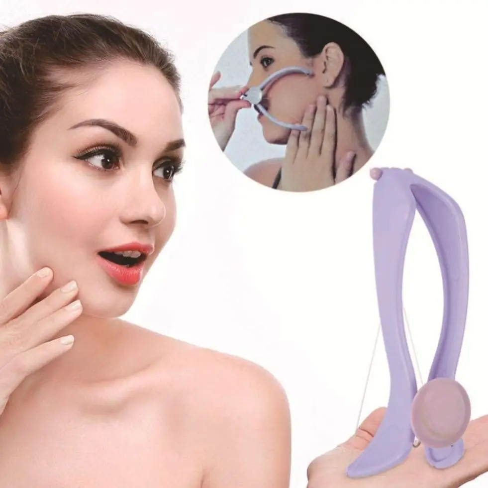 Facial Manual Hair Remover, Handheld Depilatory Tool, Cotton Thread Face Lifter, Gentle Exfoliation Device, Hair Removal, Facial Care Tool, Beauty Tools, Perfect for Daily Use