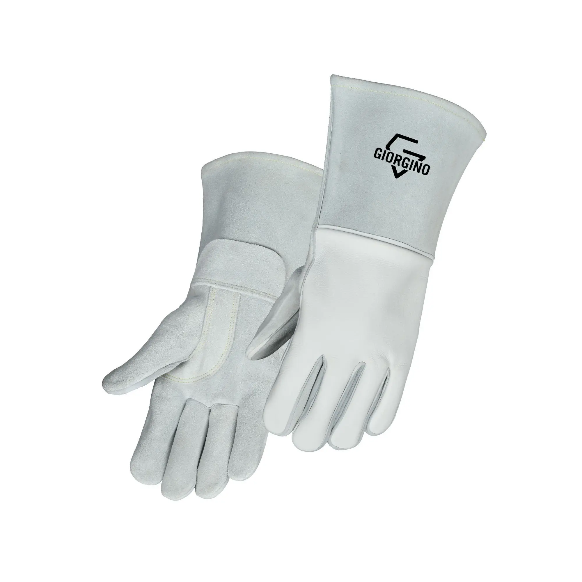 GIORGINO Stick Welding Gloves Premium Natural Cow Grain Leather Heat Resistant Flexible Design for Durability Safety Heavy Duty Protection